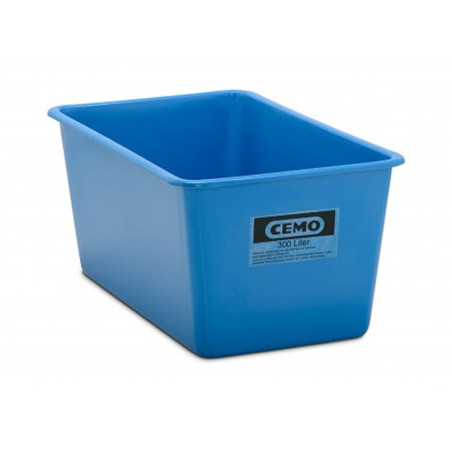 Contenedor GRP rectangular 300 litros modelo estándar azul